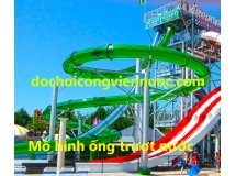 Máng trượt xoắn kín, đồ chơi công viên nước