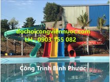 thi công lắp đặt máng trượt công viên nước hồ bơi