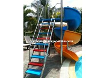Máng trượt xoắn hồ bơi trẻ em, trò chơi trượt nước